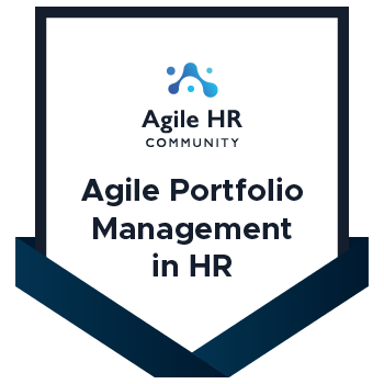 Agile Portfolio Management in HR Badge