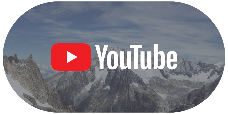 Youtube logo above swiss mountains