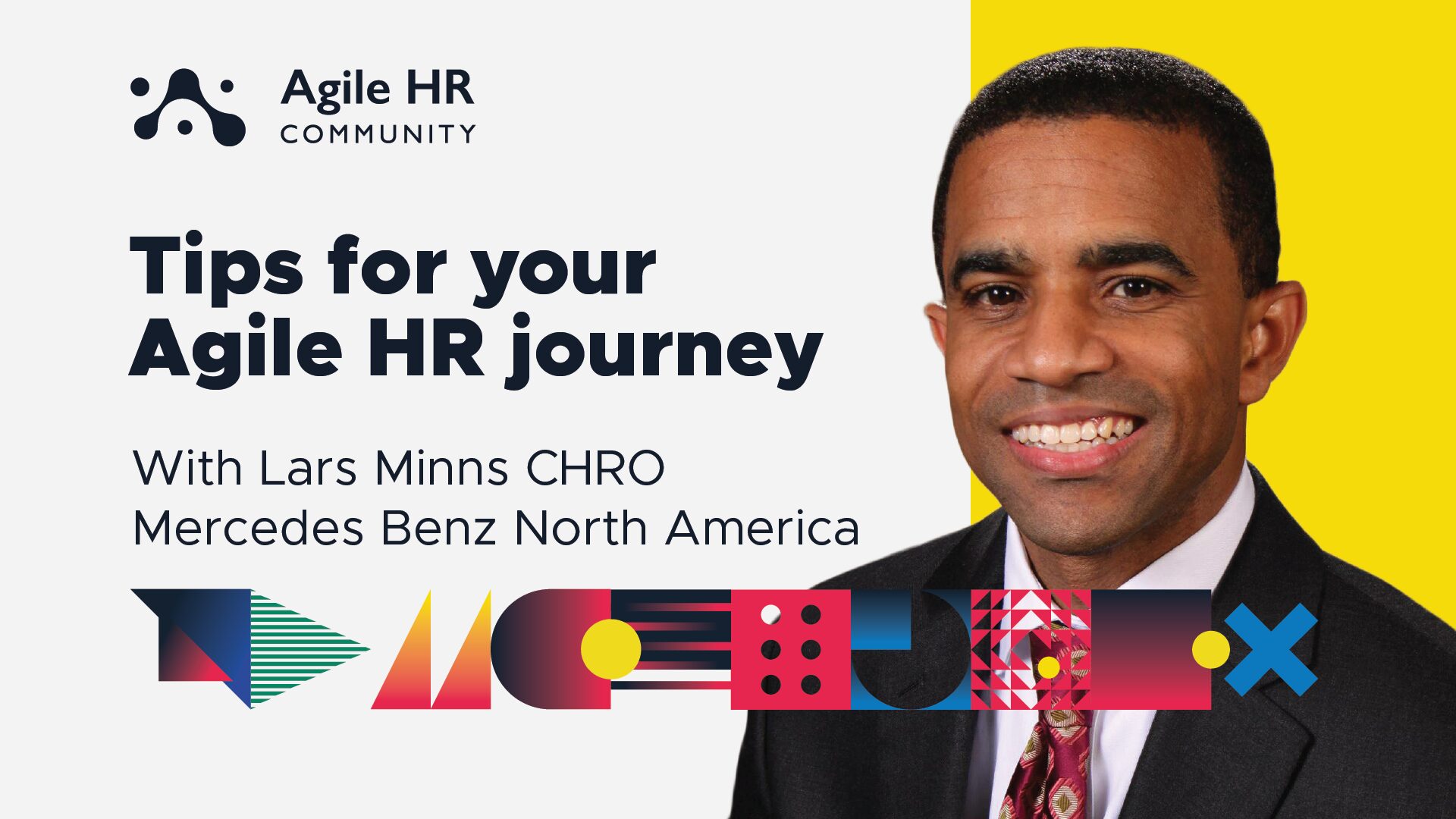 Agile HR Tips Banner - Featuring Lars Minns on a nordic style background